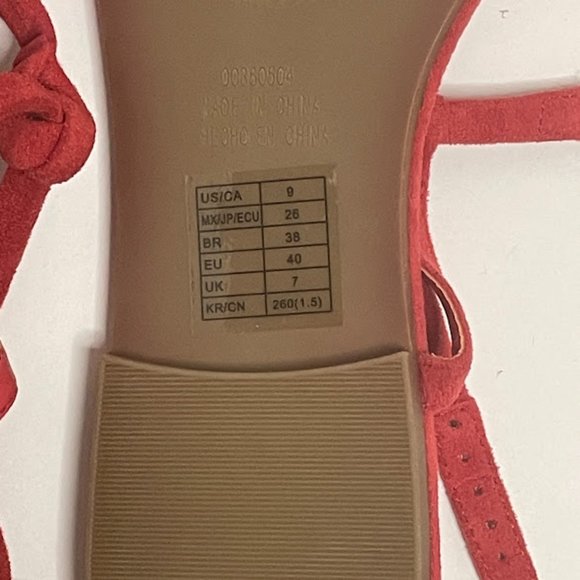 Red Forever 21 Sandals 9 - Picture 3 of 4
